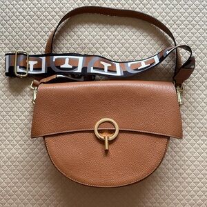 NV Leather Crossbody in Cognac
